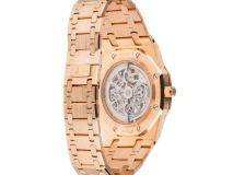 Audemars Piguet Rose Gold Skeletonized Perpetual Calendar Moon Phase Royal Oak