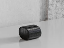 Etier Verdi Single Watch Roll Black Crocodile Leather