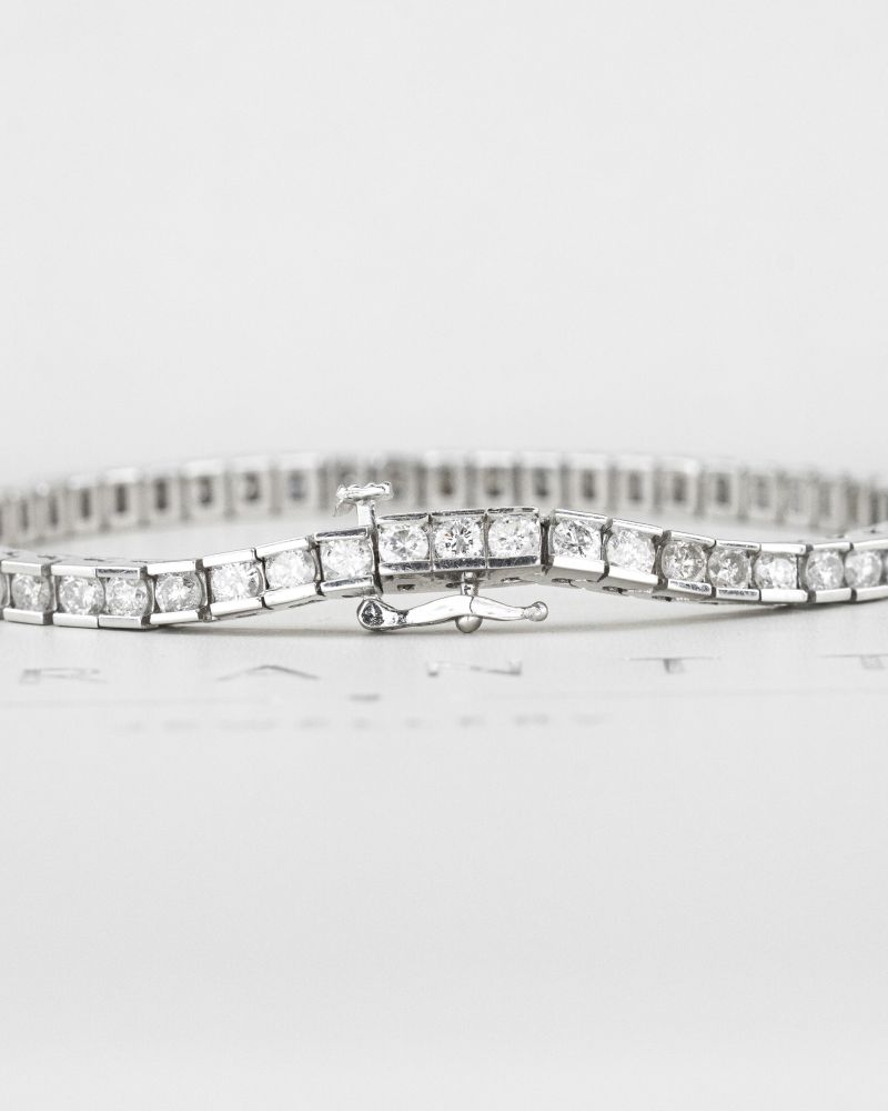 5CT DIAMOND CHANNEL BRACELET