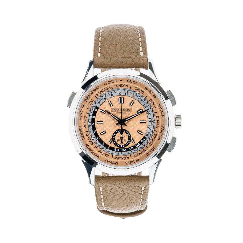 5935A Complications Salmon Dial Worldtimer